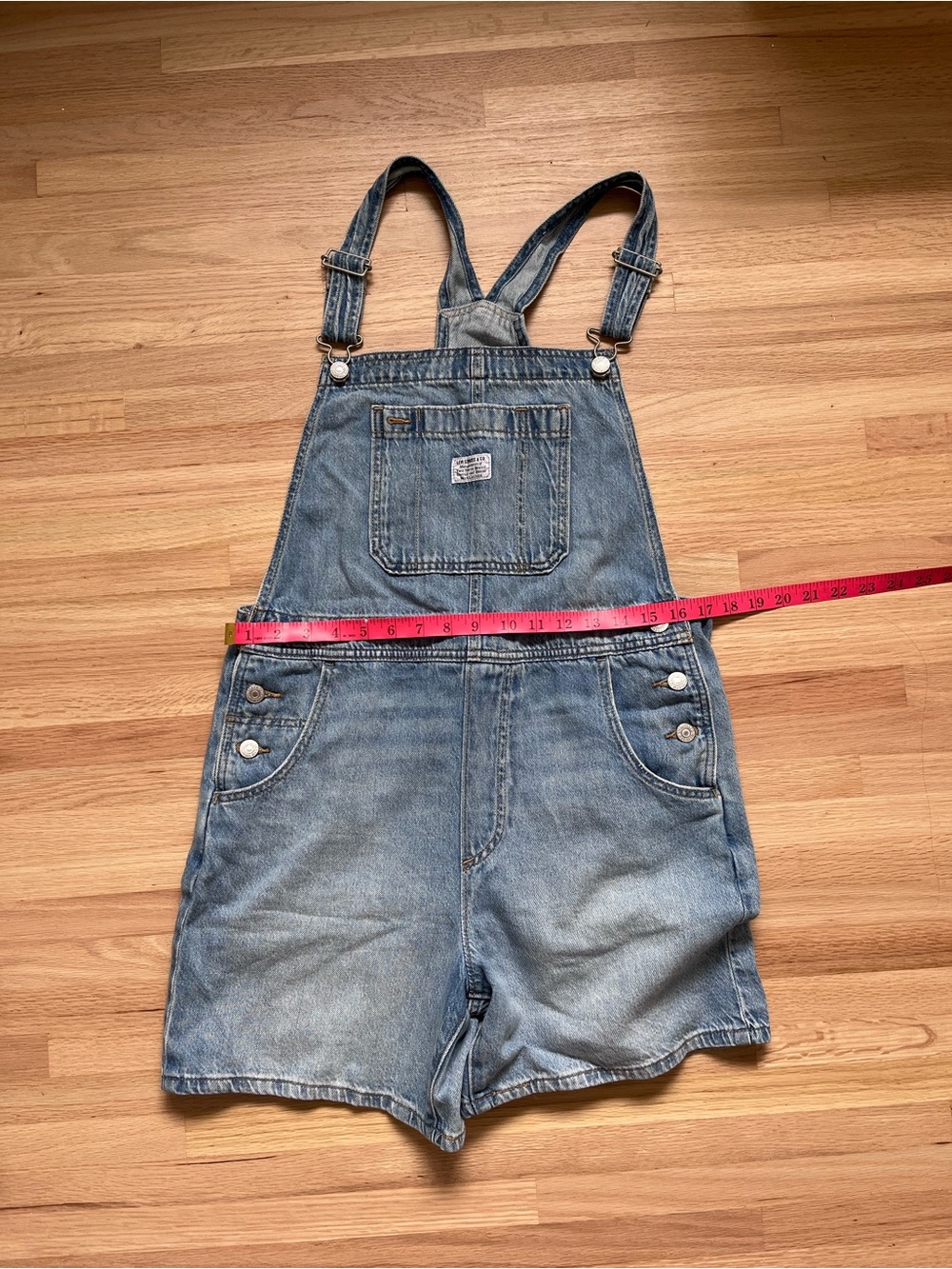 Levi's Light Blue Denim Shortalls